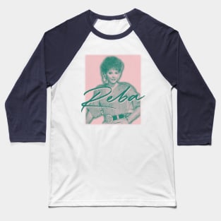 Reba McEntire /// Retro 80s Aesthetic Fan Design Baseball T-Shirt